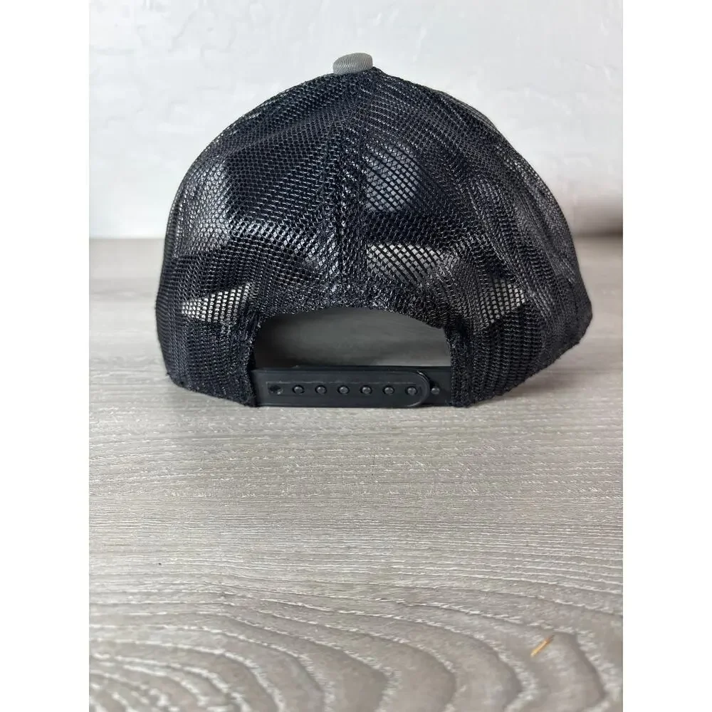 Scheels Chandler Arizona‎ Gray Black Men's Snapback Trucker Hat- EUC